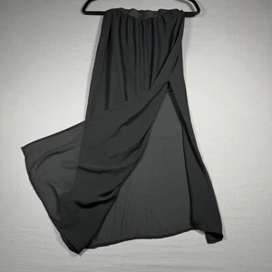 Falda H&M Dividida Negra Transparente Superpuesta Talla 4 Mujer’s Doble Abertura Mini Forrada - Imagen 1 de 8
