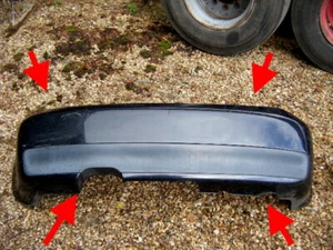 AUDI S3 2002 8L PARACHOQUES TRASERO COMPLETO NEGRO METÁLICO DIFUSOR GENUINO ULTRA RARO - Imagen 1 de 7