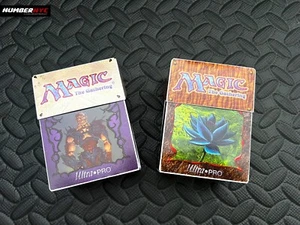 2x Vintage Ultra Pro MtG Deck Box Black Lotus Juzam Djinn Tempest Angel Greven - Bild 1 von 13