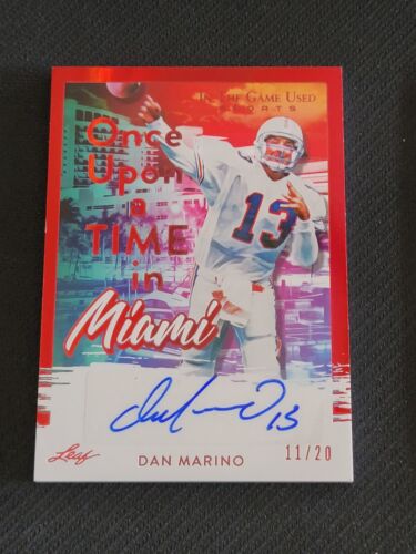 2022 LEAF SPORTS DAN MARINO #ed 11/20 ONCE UPON A TIME IN MIAMI AUTO AUTOGRAPH