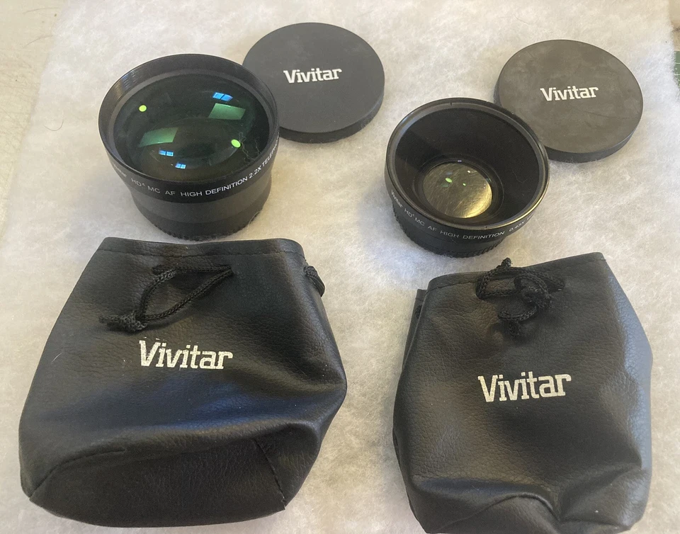 Vivitar • HD4 MC AF High Def Conv, Lenses • .43x Wide Angle Macro2.2x  Telephoto - Image 1 of 1