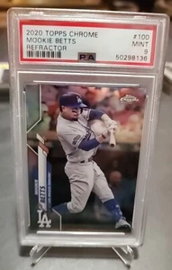 MOOKIE BETTS PSA 9 2020 TOPPS CHROME BEN BALLER #100 GOLD REFRACTOR  - Bild 1 von 4
