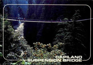 BRÜCKEN Motiv-AK Suspension Bridge Capilano Canada Kanada Hängebrücke Amerika - Bild 1 von 2