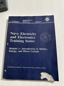 Navy Electricity and Electronics Training Module 1 Intro To Matter, Energy & DC - Picture 1 of 2