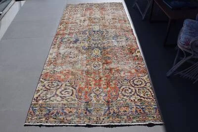 Anatolian Rug, Oushak Rug, 3.8x8.5 ft Area Rugs, Vintage Rug, Turkish Rug - Image 1 of 4
