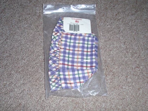 Longaberger Liner, Blueberry Plaid Fits TEASPOON & 1998 BEE Basket, NEW - Picture 1 of 3