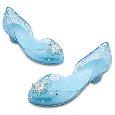 Original DISNEY Store ELSA Disfraz Iluminado Zapatos Niños Talla US 11/12 NUEVO Raro Foto 1 de 2