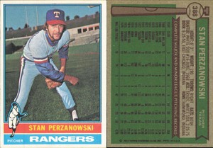 1976 Topps #388 Stan Perzanowski - - - Excellent