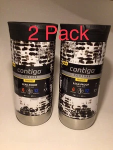 Contigo SnapSeal Insulated Stainless Steel Travel Mug 16 oz. Snake Skin 2 Pack - Picture 1 of 4