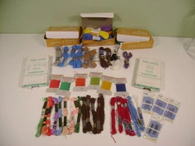 Mixed Lot Embroidery Thread Peaesalls Silk,Old English Wool,DMC Cotton, Zephyr - Image 1 of 4