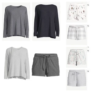 Joyspun Women's Hacci Knit Sleep Shorts or Tops Mix & Match S, M, L, XL, 2X, 3X - Picture 1 of 12