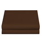 4 Piece Sheet Set 600 Tc Egyptian Cotton Solid Chocolate Elastic All Around