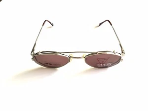 Gafas Guess GU 392 con clip tortuga/plata TO/ms marco nuevo y auténtico - Imagen 1 de 5