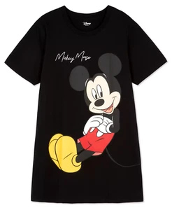 Ladies Nightshirt DISNEY MICKEY MOUSE Women Nightie Nightdress Pyjamas Primark - Picture 1 of 12
