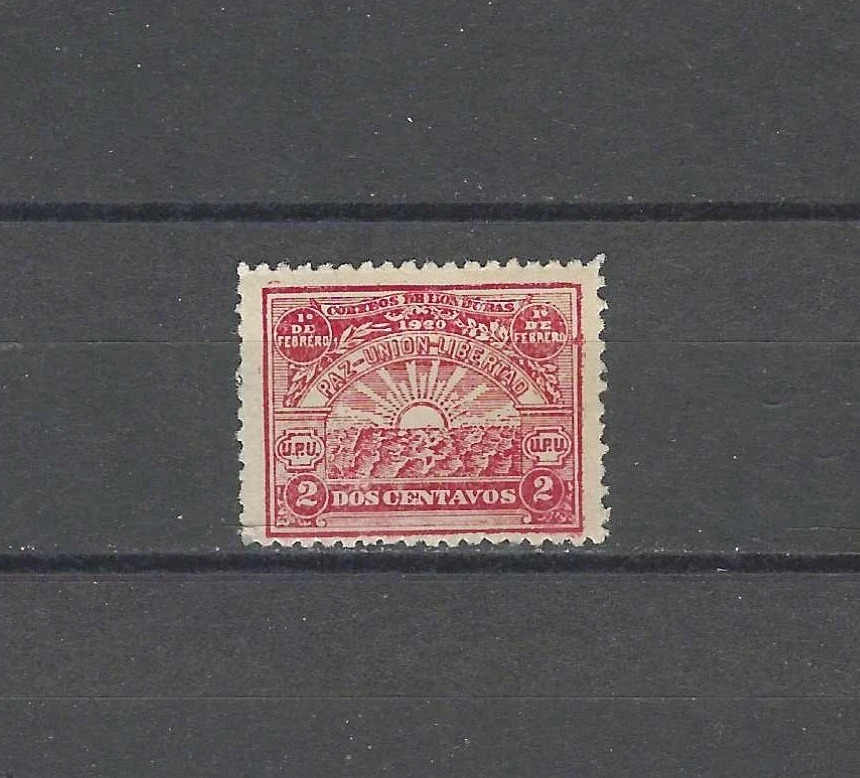 HONDURAS, 1920, AMANECER DE PAZ, SELLO 2c, Perf, VLH, CV$2,50 Foto 1 de 1