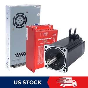 1 Axis Nema 34 1700oz.in Φ14mm Closed Loop Stepper Motor Kit w/ Power Supply - Picture 1 of 7