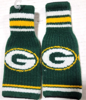 NFL Green Bay Packers Bottle Cooler, Coozie, Koozie, Coolie (Knit - Lot of 2) - Image 1 of 2