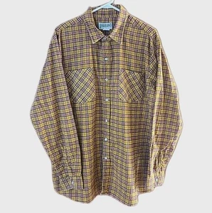 Vintage Haband Men's Flannel Western Pearl Snap Shirt Sz LT Tall Long Sleeve - Picture 1 of 6