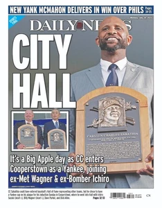 CITY HALL OF FAME METS YANKEES SABATHIA ICHIRO WAGNER NY NOTIZIE QUOTIDIANE 28/07 2025 - Foto 1 di 1