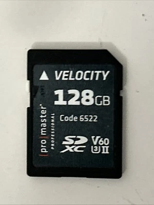 Promaster 128GB Velocity CINE SDXC Memory Card - Image 1 of 3