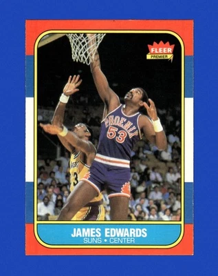 1986-87 Fleer Set-Break # 29 James Edwards EX-EXMINT *GMCARDS* - Image 1 of 2