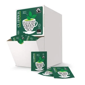 Clipper Fairtrade Organic Green Tea 250 Envelopes - CLIP30 - Picture 1 of 7