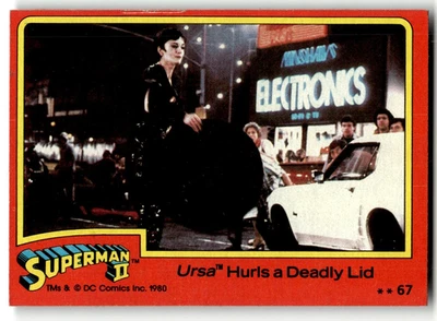 1980 Topps Superman II Card #67 Ursa Hurls a Deadly Lid - Image 1 of 4
