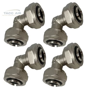 Paquete de 4 tuberías de aire comprimido RapidAir MaxLine unión de montaje de codo de 3/4" M8067 - Imagen 1 de 7