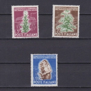 ITALY 1950, Sc# 544-546, CV $32, Tobacco Conference, MH - Picture 1 of 2
