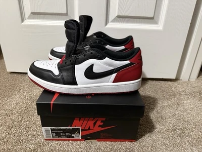 Jordan 1 Retro Low OG Black Toe Size 9 (2023) Style CZ0790-106 - Image 1 of 4