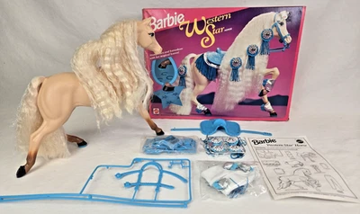 Mattel #10311 1993 "Barbie Western Star Horse" conjunto caja abierta bolsas selladas N como nuevo Foto 1 de 4