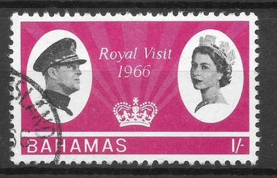 BAHAMAS 1966. Sc#229; SG #272. Royal Visit to the Caribbean. Used - Image 1 of 2