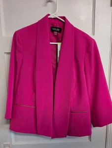 Black Label by Evan Picone offene Jacke Damen 18 neu mit Etikett pink - Bild 1 von 12