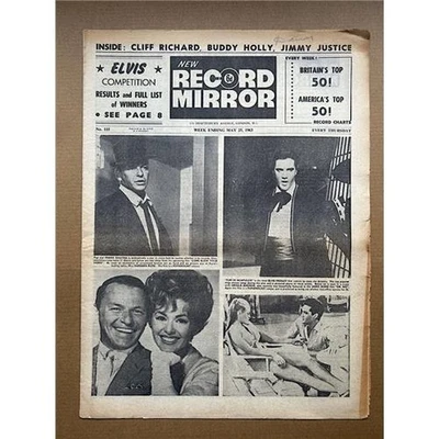 ELVIS PRELEY RECORD MIRROR MAGAZINE MAY 25 1963 - Elvis  cover with more inside  - Image 1 of 3