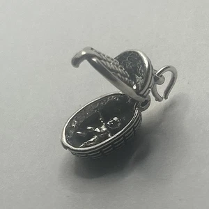 Plata de ley ~ moisés con dije de bebé ~ ¡ABIERTO! ~ Gran Detalle ~ VINTAGE 925 - Imagen 1 de 6