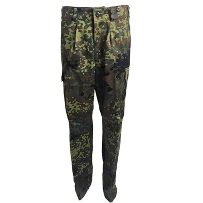 BAUM-M GMBH Bundeswehr Feldhose nach TL 5-Farben Flecktarn BW Outdoor Angeln Arbeitshose