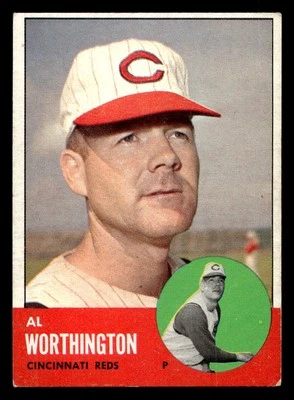 1963 Topps #556 Al Worthington - Image 1 of 2