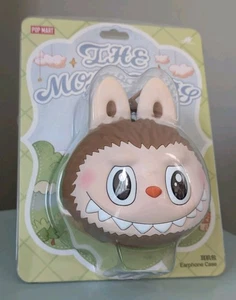 Pop Mart LABUBU Originals Brown Silicone Earphone Case, Earphone Bag - NEW - Picture 1 of 8