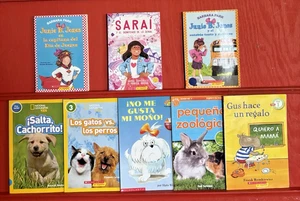8 Kids Books In Spanish Scholastic en espanol Junie B. Jones National Geographic - Picture 1 of 6