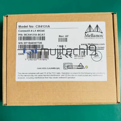 MELLANOX CONNECTX-4 LX 40GB ETHERNET CARD CX4131A QSFP28 MCX4131A-BCAT - Image 1 of 3