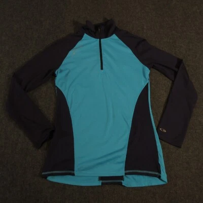 Champion C9 Athletic Jacket Womens XS Regular Blue 1/4 Zip Poly Long Sleeve - Image 1 of 4