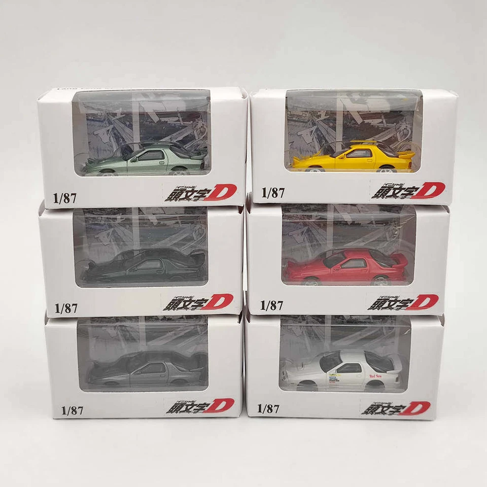 LF 1:87 Mazda Fc3s Initial D Diecast Toys Car Model Vehicle Hobby Miniature Gift - image 1 of 4