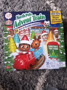 Elfo sullo scaffale - Polo Nord 24 giorni Natale Avvento Calendario/Treno - Nuovo con scatola  - Foto 1 di 6