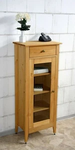 Massivholz Kommode Kiefer massiv gelaugt geölt Midischrank Vitrine Flur Anrichte - Bild 1 von 10