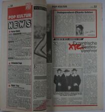 German Morgenpost Newspaper Jan.8th 1987 Ger Magazine 1987 XTC