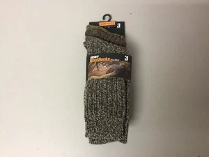 Neu mit Etikett schwere 49 % Wollmischung lässige Flickensocken für Herren 3 Paar Größe Large bunt #583L - Bild 1 von 2
