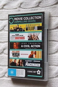 THE ITALIAN JOB/FOUR BROTHERS/A CIVIL ACTION/ THE MEXICAN/ THE PEACEMAKER – DVD - Picture 1 of 2