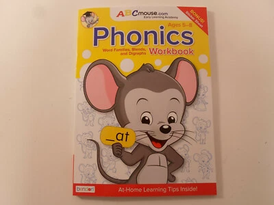 ABC Mouse Workbook Phonics Word Reading  Early Learning Ages 5-8 Bonus Stickers - Image 1 of 2