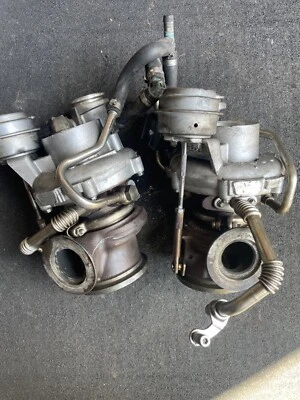 2009-13 BMW 550i 650i 750i X5 X6 4.4L Turbos Turbochargers N63 L+R Set MGT2256S - Image 1 of 4