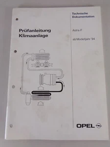 Manual de Taller Instrucciones Inspección Opel Astra F Acondicionado Stand Desde - Imagen 1 de 1